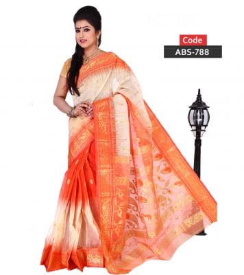 Half Silk Jamdani Saree (ABS-788)