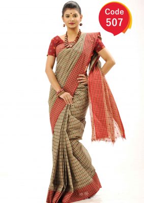 Tangail Cotton Saree (KTS-507)