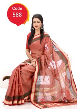 Tangail Cotton Saree (KTS-588)