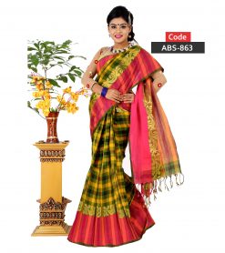 Tangail Cotton Saree (ABS-863)