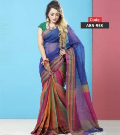 Tangail Half Silk Saree (ABS-958)