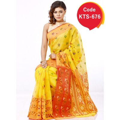 Tangail Jamdani Saree (KTS-676)