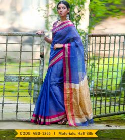 Tangail Half Silk Saree (ABS-1265)