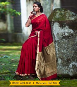 Tangail Half Silk Saree (ABS-1266)