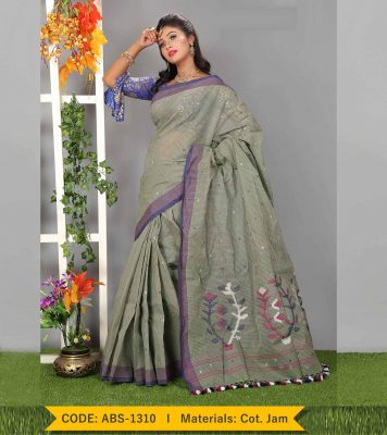 Tangail Cotton Jamdani Saree (ABS-1310)