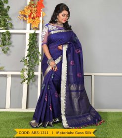 Tangail Gass Silk Saree (ABS-1311)