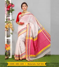 Tangail Half Silk Saree (ABS-1325)