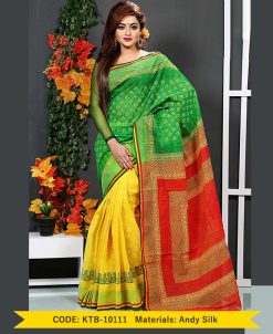 3 sheed andy silk,with hand block (KTB-10111)