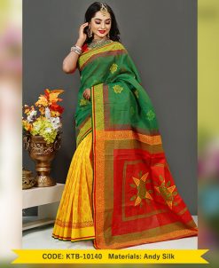 3 sheed andy silk,with hand block (KTB-10140)