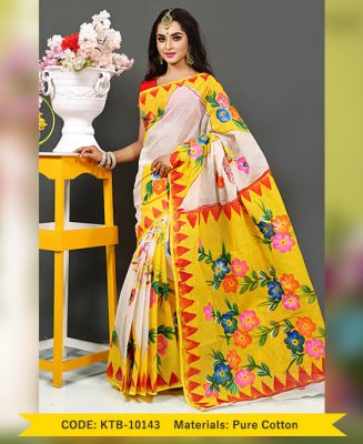 pure cotton with hand paint [brash paint] (KTB-10143)