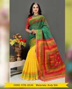 3 sheed andy silk,with hand block (KTB-10145)