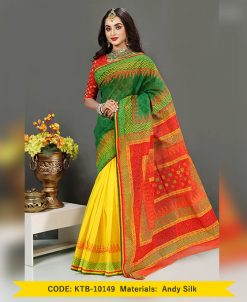 3 sheed andy silk,with hand block (KTB-10149)