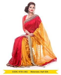 Half Silk  Saree (KTB-1461)