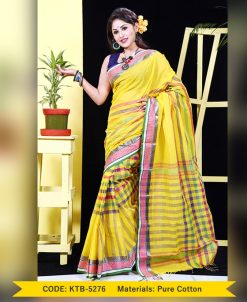 Pure Cotton Saree(KTB-5276)