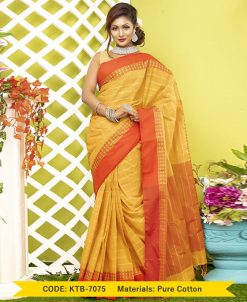 Pure Cotton Saree(KTB-7075)