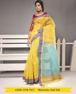 Half Silk Saree (KTB-7077)