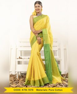 Pure Cotton Saree (KTB-7079)