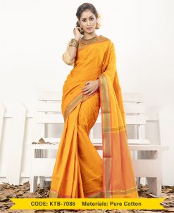 Pure Cotton Saree (KTB-7086)