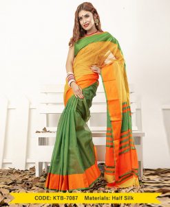 Half Silk Saree (7087)