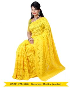 Moslin Jamdani Saree (KTB-8148)