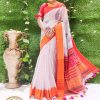 Tangail Half Silk Skin Print Saree (ABS-1669)
