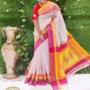 Tangail Half Silk Skin Print Saree (ABS-1670)