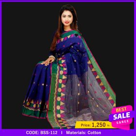 Tangail Pure Cotton Saree (BSS-112)