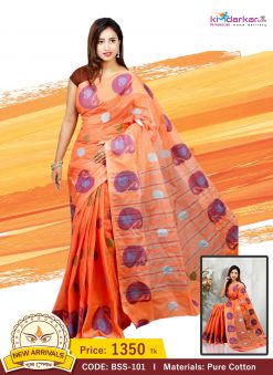 Tangail Pure Cotton Saree (BSS-101)