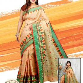 Tangail Pure Cotton Saree (BSS-108)