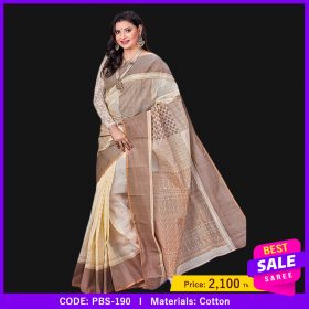 Tangail Pure Cotton Saree (PBS-190)