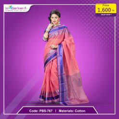 Tangail Pure Cotton Saree (PBS-767)