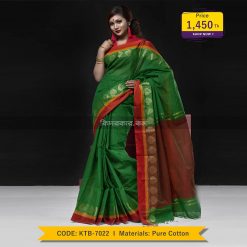 Tangail Pure Cotton Saree (KTB-7022)