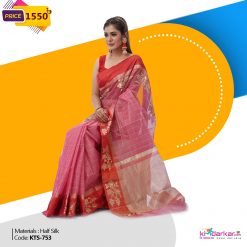 Tangail Half Silk Saree (KTS-753)