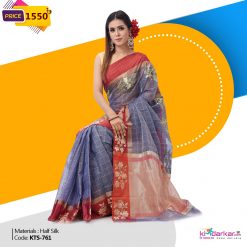 Tangail Half Silk Saree (KTS-761)