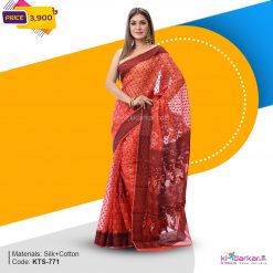 Tangail Half Silk Saree (KTS-771)
