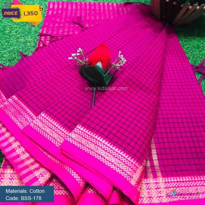 Tangail Cotton Saree (BSS-178)