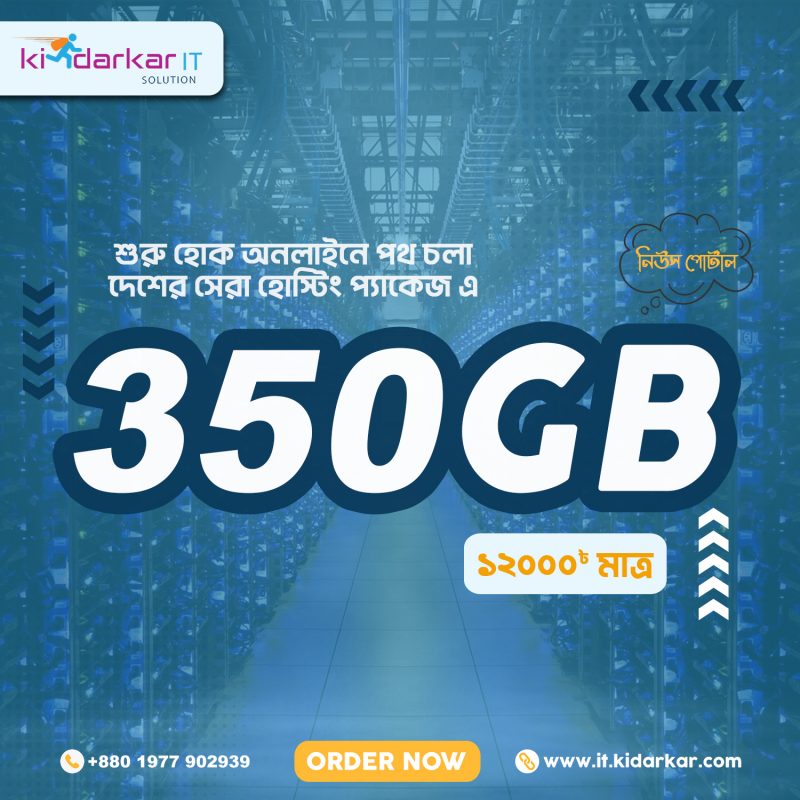 350 GB Hosting Package – Kidarkar.com