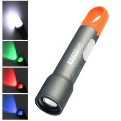 GearUP K57 Multifunctional Rechargeable Torch, Zoomable LED Flashlight