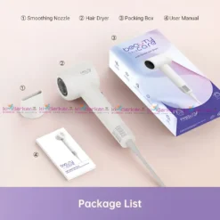 BeautySheCare AeroGlow High Speed Ionic Hair Dryer 1800W