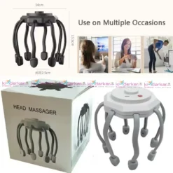 Electric Head Massager with Physiotherapy Claw for Stress Relief and Scalp Massage