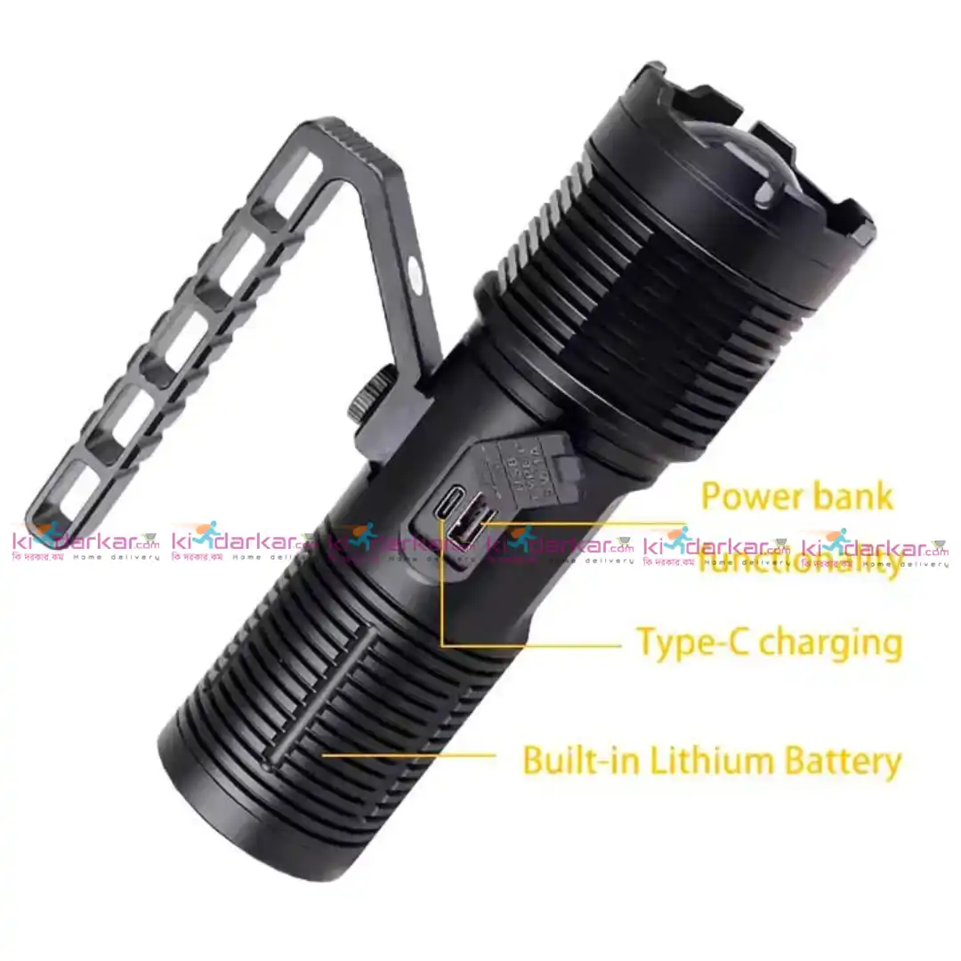 GearUP SL500 PRO Multifunctional Rechargeable Searchlight – High Power Waterproof LED Torch