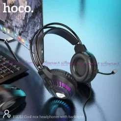 HOCO ESD12 RGB Gaming Headphones with LED Backlight and Mic
