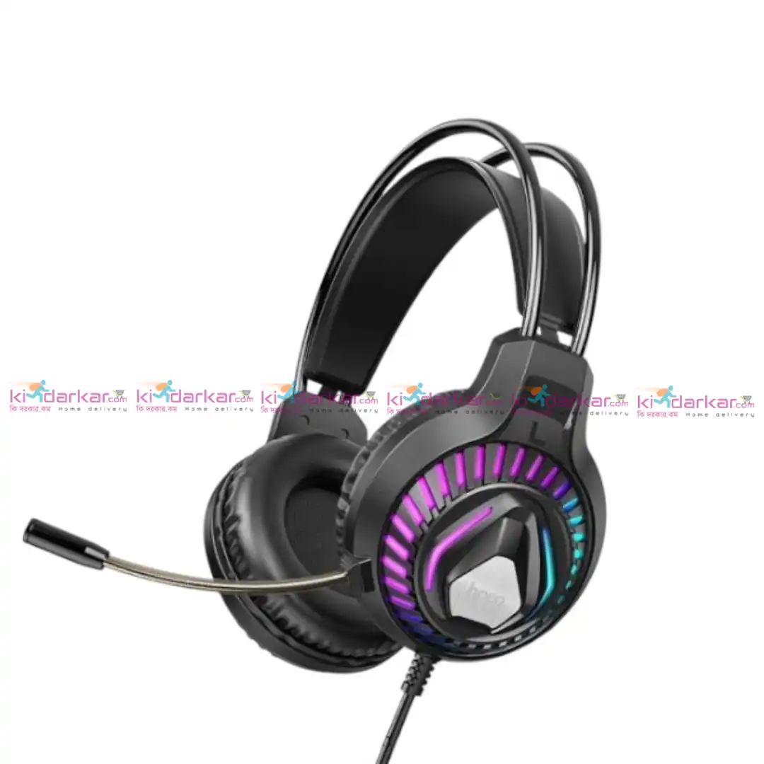 HOCO ESD12 RGB Gaming Headphones with LED Backlight and Mic HOCO ESD12 RGB Gaming Headphones with LED Backlight and Mic