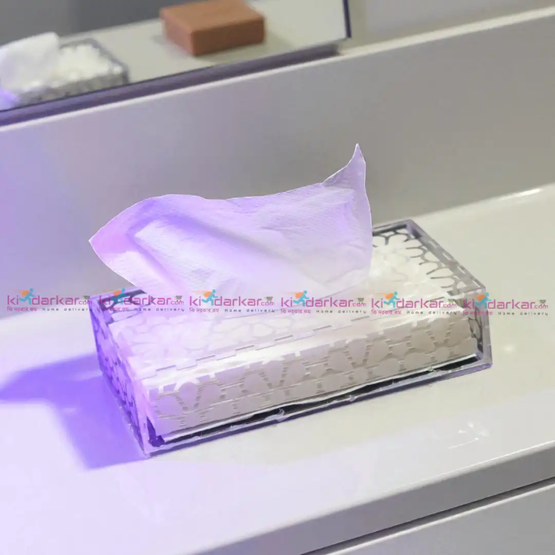 Transparent Acrylic Tissue Box Holder – Clear Modern Tissue Organizer for Home and Office Transparent Acrylic Tissue Box Holder – Clear Modern Tissue Organizer for Home and Office