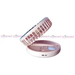 “JYSUPER JY-2215 folding rechargeable fan with LED light – random colour”
