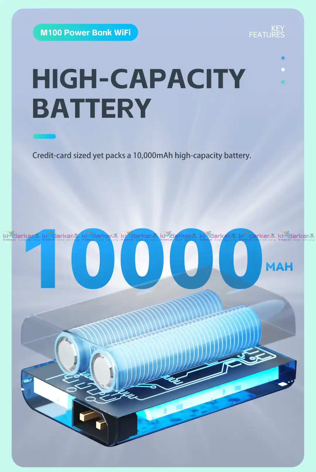 OLAX M100 WiFi 6 5G Pocket Router with 10000mAh Battery